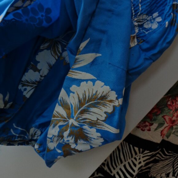 NOS Vtg Hawaiian 60s Paradise Hawaii Smocked Romper Robe Beach Summer Set As Is - Picture 10 of 16